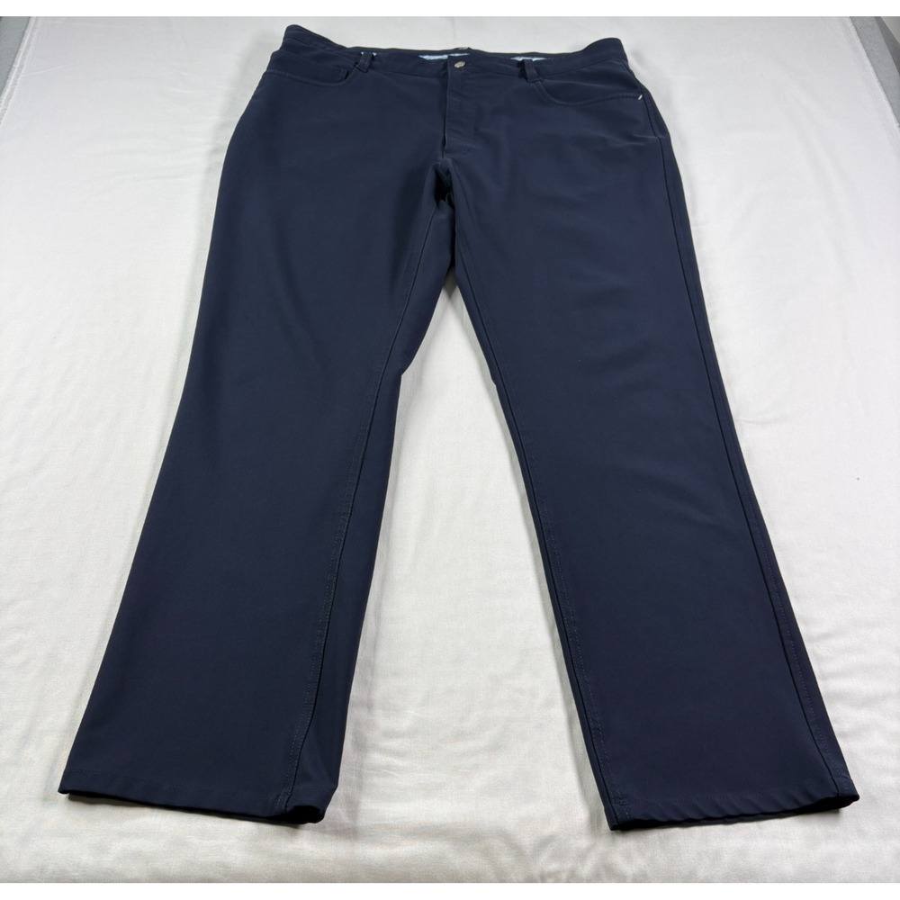 FootJoy Golf Pants Men 38x30 Blue Chino Athletic Fit Stretch Performance Wicking